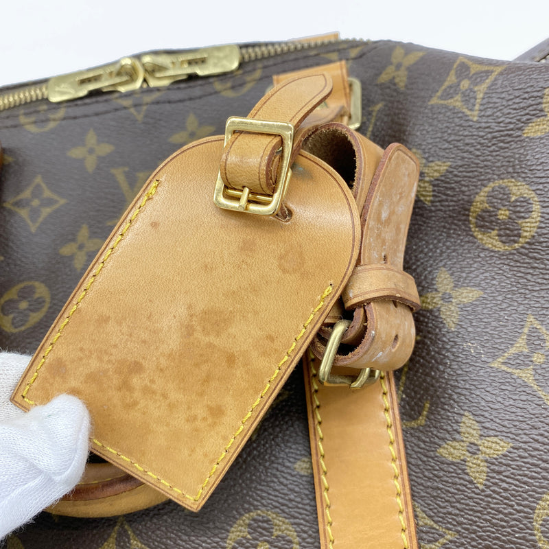 【6he4637】ルイヴィトン ボストンバッグ モノグラム キーポル55 M41424 ブラウン【中古】メンズ レディース ユニセックス