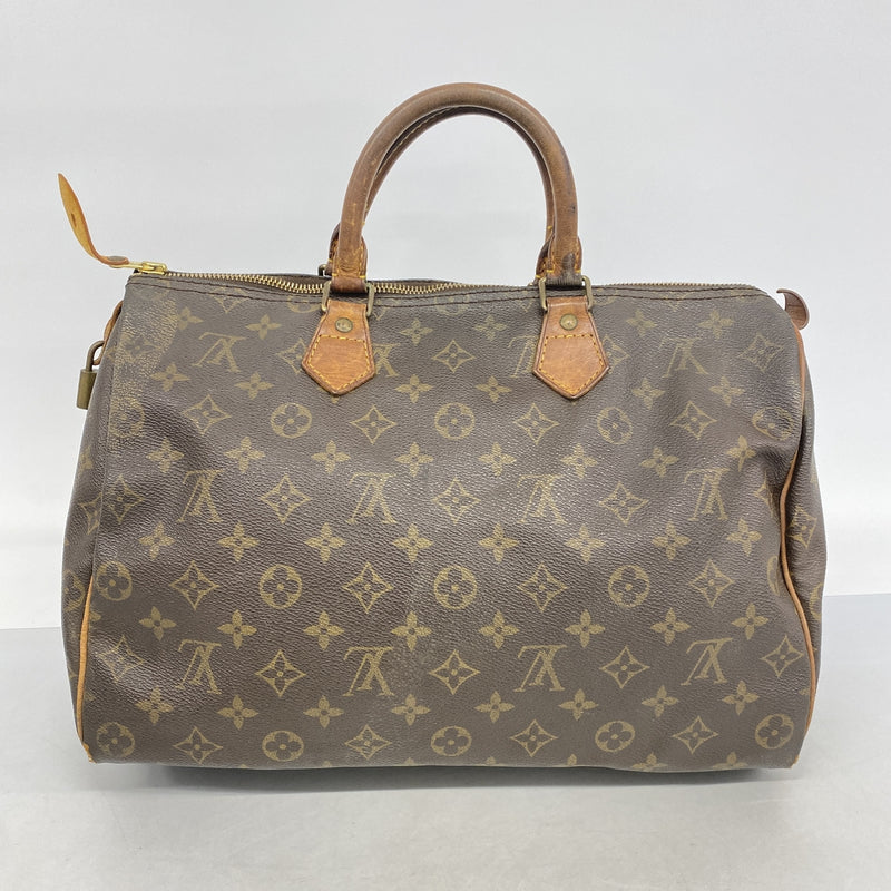 【6he4639】ルイヴィトン ハンドバッグ モノグラム スピーディ35 M41107 ブラウン【中古】レディース