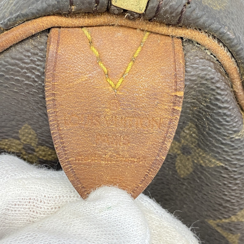 【6he4639】ルイヴィトン ハンドバッグ モノグラム スピーディ35 M41107 ブラウン【中古】レディース
