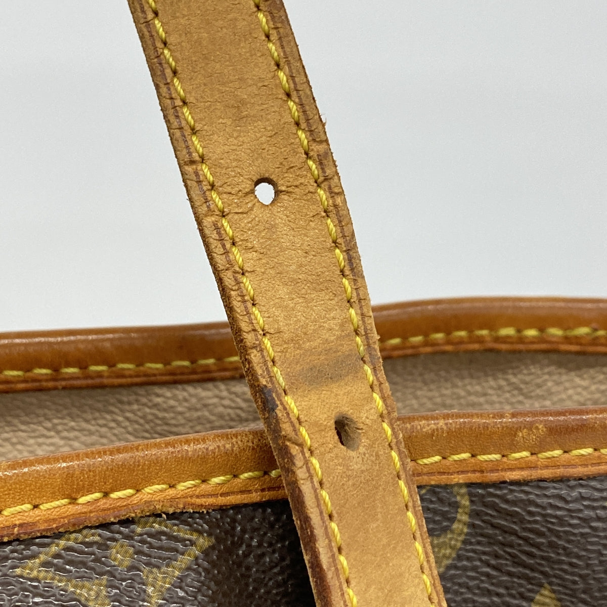 【6he4641】ルイヴィトン トートバッグ モノグラム バケットGM M42236 ブラウン【中古】レディース