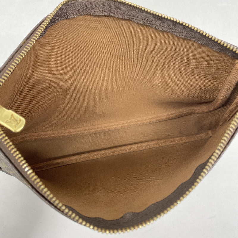 【6he4645】ルイヴィトン ポーチ モノグラム ポシェットアクセソワール M51980 ブラウン【中古】レディース