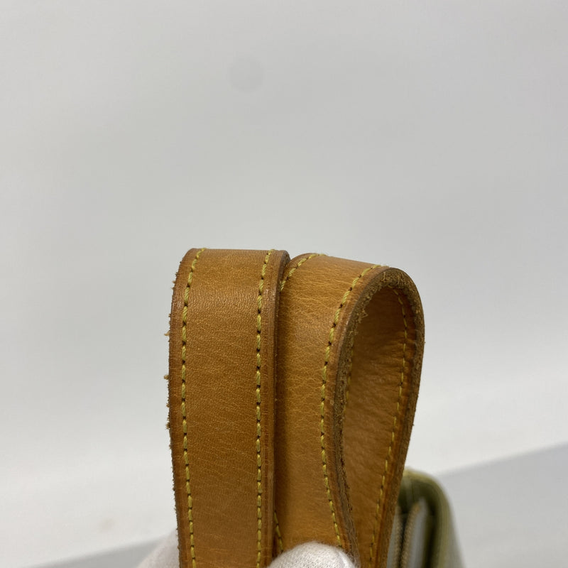 【6he4651】ルイヴィトン トートバッグ ヴェルニ ヒューストン M91053 グリ【中古】レディース