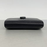 【6he4654】シャネル 財布 キャビアスキン ブラック シルバー金具【中古】レディース