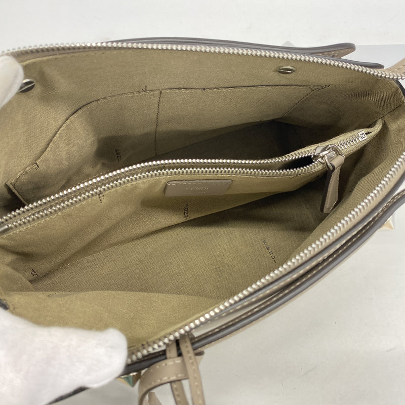 【6he4657】フェンディ ハンドバッグ バイザウェイ レザー グレー シルバー金具 2wayバック【中古】レディース