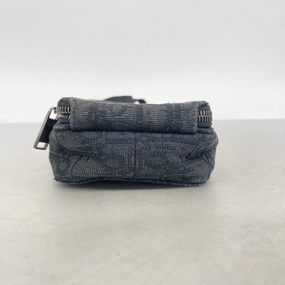 【6he4658】クリスチャンディオール ハンドバッグ オブリークライダー キャンバス ブラック シルバー金具【中古】メンズ