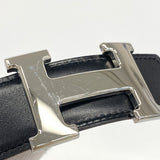 【6he4660】エルメス ベルト コンスタンスベルト ボックスカーフ トリヨンクレマンス ブラック ナチュラル シルバー金具 □H刻印【中古】メンズ レディース ユニセックス
