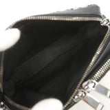 【6he4670】クリスチャンディオール ショルダーバッグ オブリーク キャンバス ブラック ベージュ シルバー金具【中古】メンズ