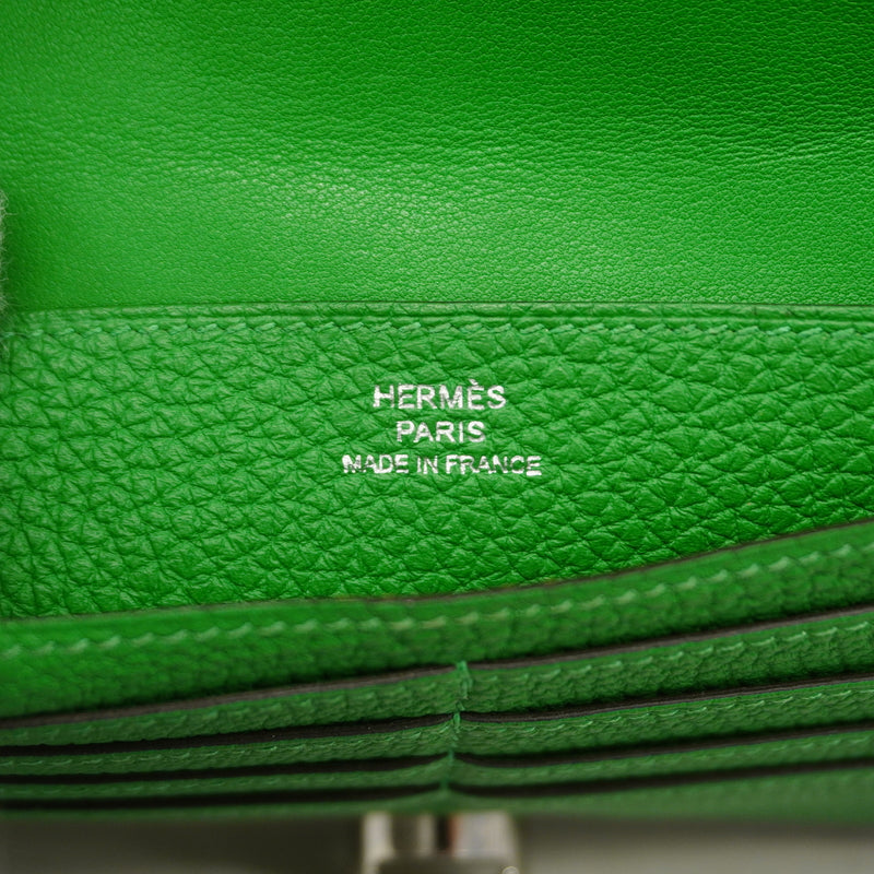 【6he4676】エルメス 長財布 ドゴンロング トゴ バンブー シルバー金具 R刻印【中古】メンズ レディース ユニセックス