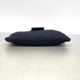 【6he4684】フェンディ ハンドバッグ ナイロン ブラック シルバー金具【中古】レディース
