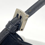 【6he4684】フェンディ ハンドバッグ ナイロン ブラック シルバー金具【中古】レディース