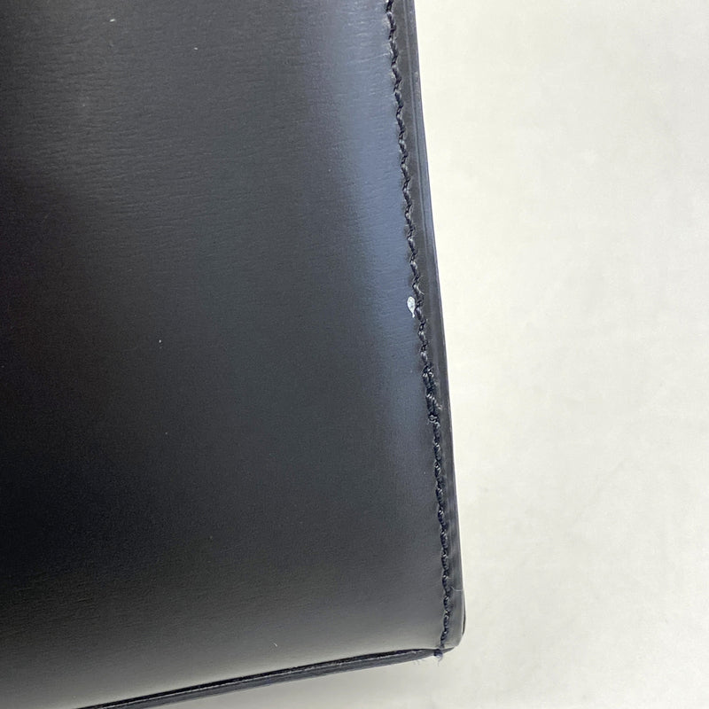 【6he4688】カルティエ ハンドバッグ パンテール レザー ブラック シルバー金具【中古】レディース