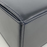 【6he4688】カルティエ ハンドバッグ パンテール レザー ブラック シルバー金具【中古】レディース