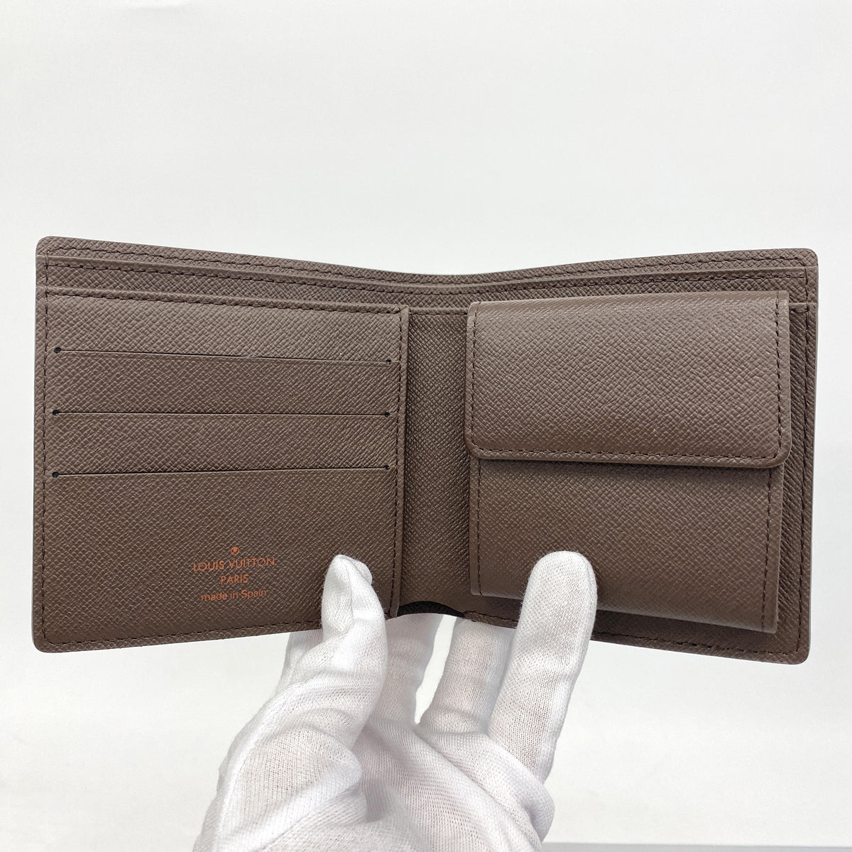 【6he4694】ルイヴィトン 財布 ダミエ ポルトビエカルトクレディモネ N61665 エベヌ【中古】メンズ