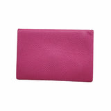 【6he4698】エルメス カードケース カルヴィ ヴォーエプソン ローズパープル シルバー金具 A刻印【中古】レディース