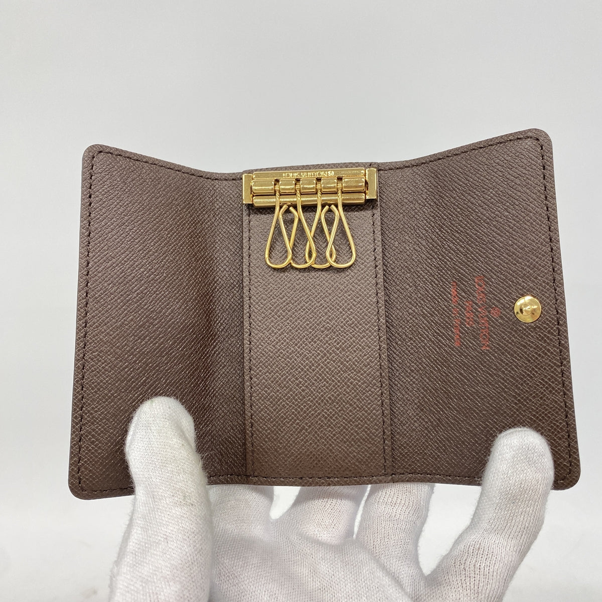 【6he4699】ルイヴィトン キーケース ダミエ ミュルティクレ4 N62631 エベヌ【中古】メンズ レディース ユニセックス