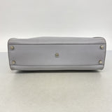 【6he4704】フェンディ ハンドバッグ ピーカブー エッセンシャル レザー グレー シルバー金具 2wayバッグ【中古】レディース