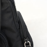 【6he4708-k】プラダ ショルダーバッグ テスート ナイロン ブラック シルバー金具【中古】レディース