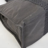 【6he4715-k】エルメス ハンドバッグ エールラインGM キャンバス グレー【中古】メンズ レディース ユニセックス