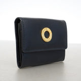 【6he4720-k】セリーヌ コインケース レザー ブラック ゴールド金具【中古】レディース