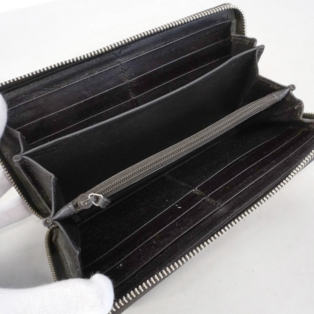 【6he4727-k】グッチ 長財布 GGキャンバス 233025 キャンバス ブラウン ゴールド金具【中古】レディース