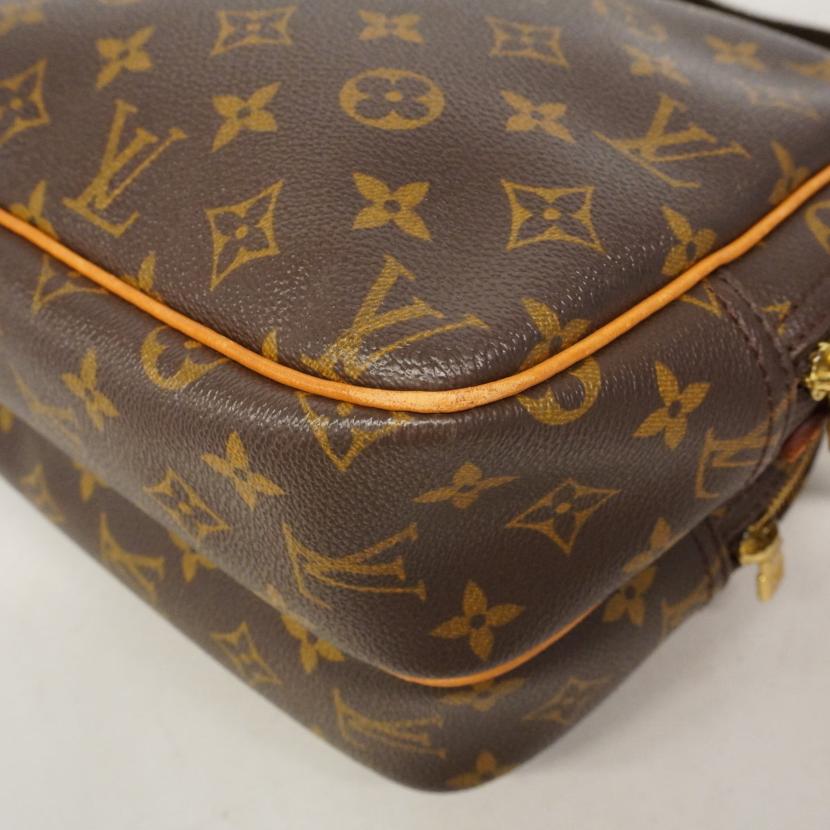 【6he4733】ルイヴィトン ショルダーバッグ モノグラム リポーターPM M45254 ブラウン【中古】レディース