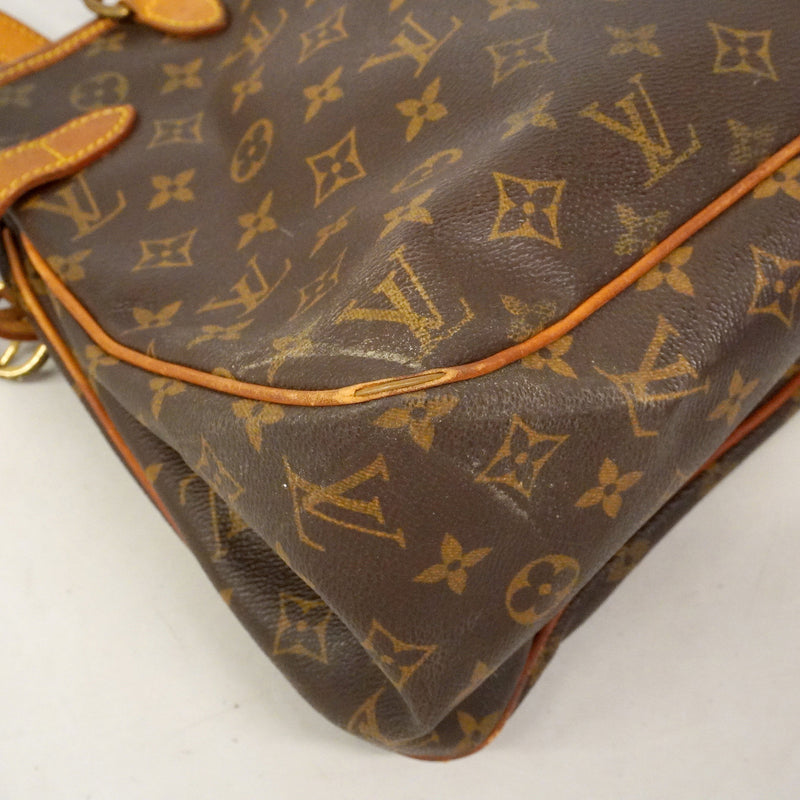 【6he4737】ルイヴィトン トートバッグ モノグラム バティニョールオリゾンタル M51154 ブラウン【中古】レディース