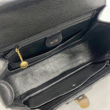 【6he4740-k】グッチ ハンドバッグ バンブー 000 2029 0633 レザー ブラック ゴールド金具【中古】レディース