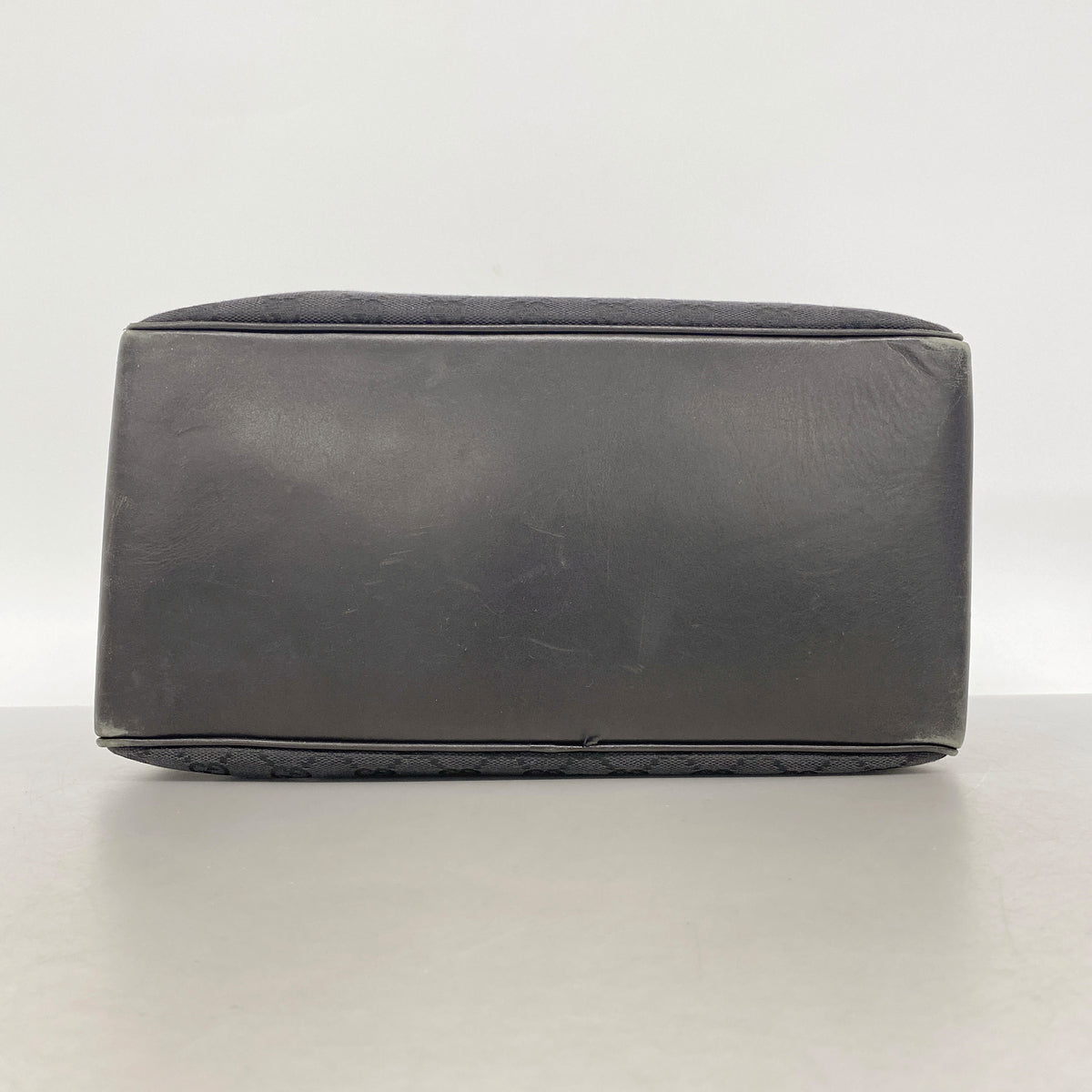 【6he4743-k】グッチ トートバッグ GGキャンバス 109141 キャンバス ブラック シルバー金具【中古】レディース