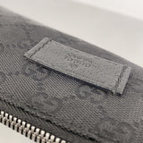 【6he4744-k】グッチ ショルダーバッグ GGキャンバス 110054 キャンバス ブラック シルバー金具【中古】レディース