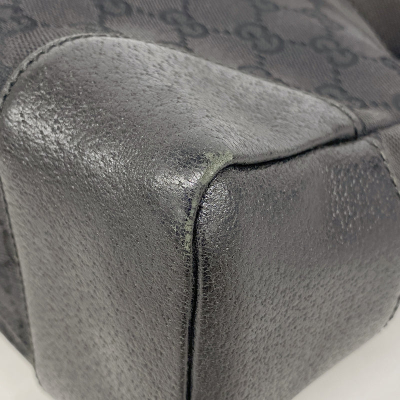 【6he4744-k】グッチ ショルダーバッグ GGキャンバス 110054 キャンバス ブラック シルバー金具【中古】レディース