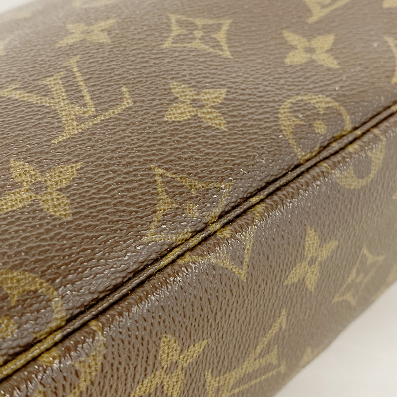 【6he4752】ルイヴィトン ポーチ モノグラム トゥルーストワレット28 M47522 ブラウン【中古】レディース