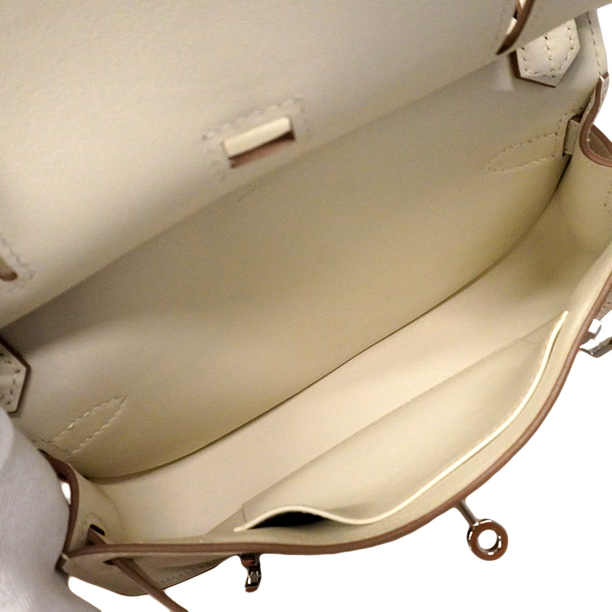 【6he4765】エルメス ショルダーバッグ ジプシエールミニ スイフト マッシュルーム シルバー金具 B刻印【中古】レディース