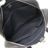 【6he4766】エルメス ブリーフケース ヴィクトリア2H12 トリヨンクレマンス トワルオフィシエ ブラック シルバー金具 D刻印【中古】メンズ