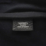 【6he4766】エルメス ブリーフケース ヴィクトリア2H12 トリヨンクレマンス トワルオフィシエ ブラック シルバー金具 D刻印【中古】メンズ
