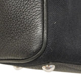 【6he4766】エルメス ブリーフケース ヴィクトリア2H12 トリヨンクレマンス トワルオフィシエ ブラック シルバー金具 D刻印【中古】メンズ