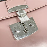 【6he4772-k】グッチ ハンドバッグ バンブー 353522 レザー ピンク シルバー金具【中古】レディース