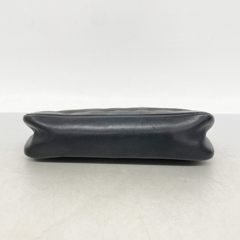 【6he4774-k】グッチ ハンドバッグ シェリーライン 92820 デニム ブラック シルバー金具【中古】レディース