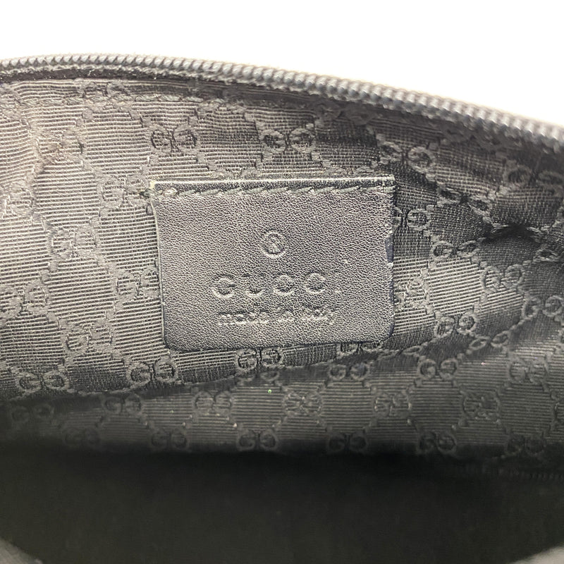 【6he4774-k】グッチ ハンドバッグ シェリーライン 92820 デニム ブラック シルバー金具【中古】レディース