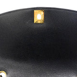 【6he4780】シャネル ショルダーバッグ ダイアナ チェーンショルダー キャビアスキン ブラック ゴールド金具【中古】レディース
