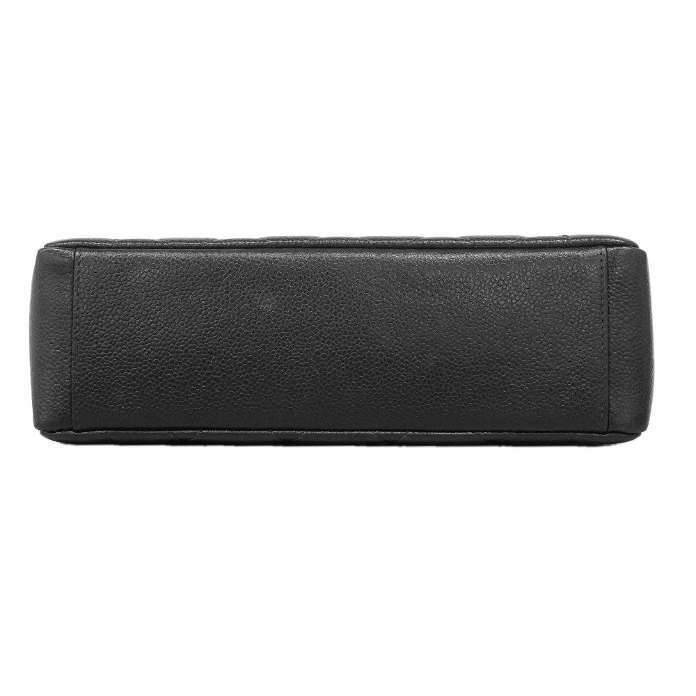 【6he4780】シャネル ショルダーバッグ ダイアナ チェーンショルダー キャビアスキン ブラック ゴールド金具【中古】レディース