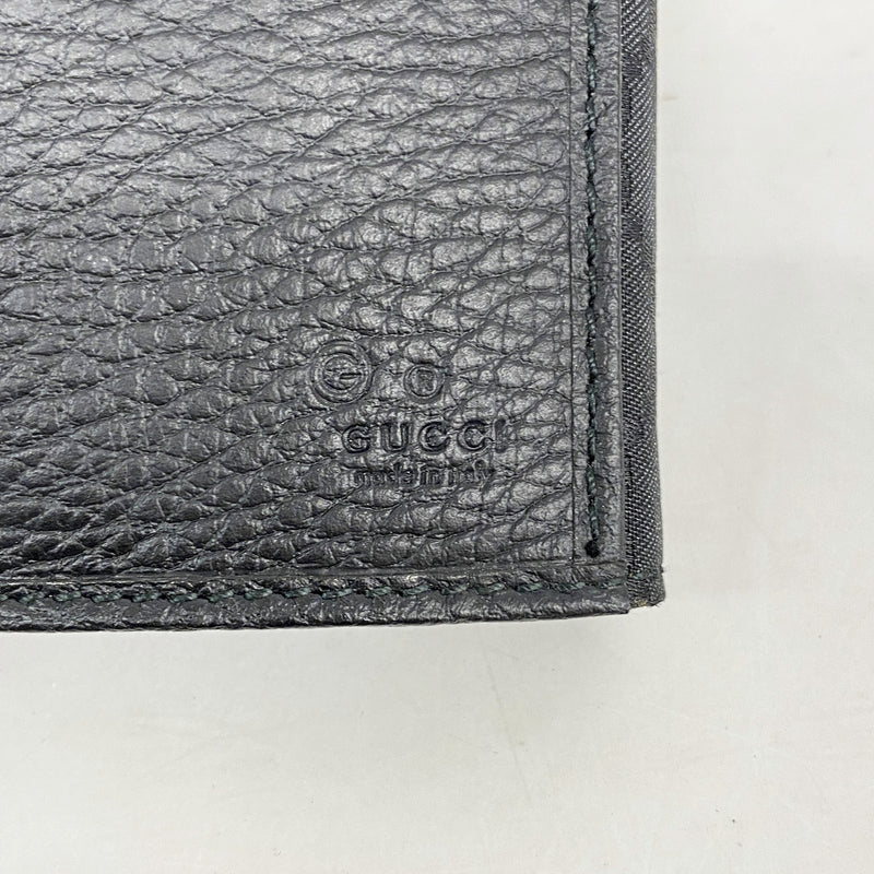 【6he4797-k】グッチ 長財布 GGナイロン 231835 ナイロン ブラック シルバー金具【中古】レディース