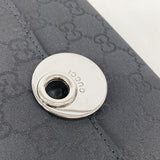【6he4797-k】グッチ 長財布 GGナイロン 231835 ナイロン ブラック シルバー金具【中古】レディース