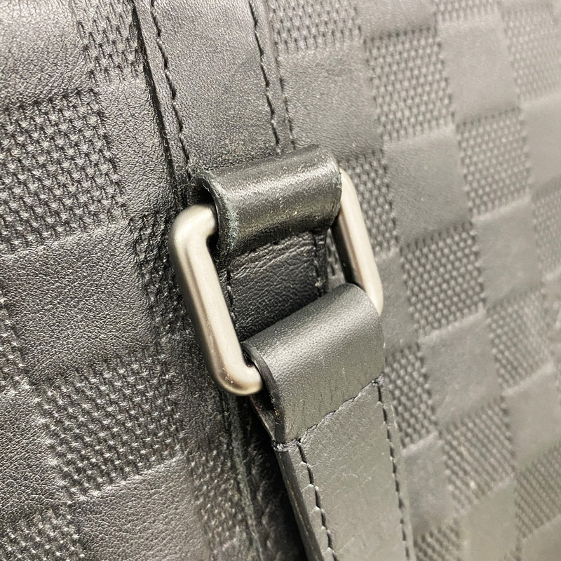 【6he4801-k】ルイヴィトン トートバッグ ダミエ・アンフィニ タダオPM N41269 オニキス 【中古】メンズ