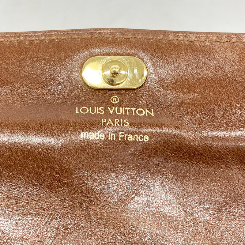 【6he4805-k】ルイヴィトン 長財布 モノグラム・チャーム ポシェットポルトモネ M95170 ブロン【中古】レディース