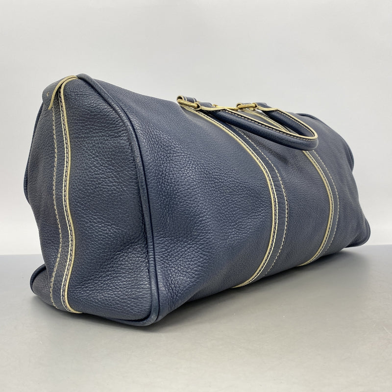 【6he4818】ルイヴィトン ボストンバッグ トバゴ キーポル50 M95136 ネイビー【中古】メンズ レディース ユニセックス