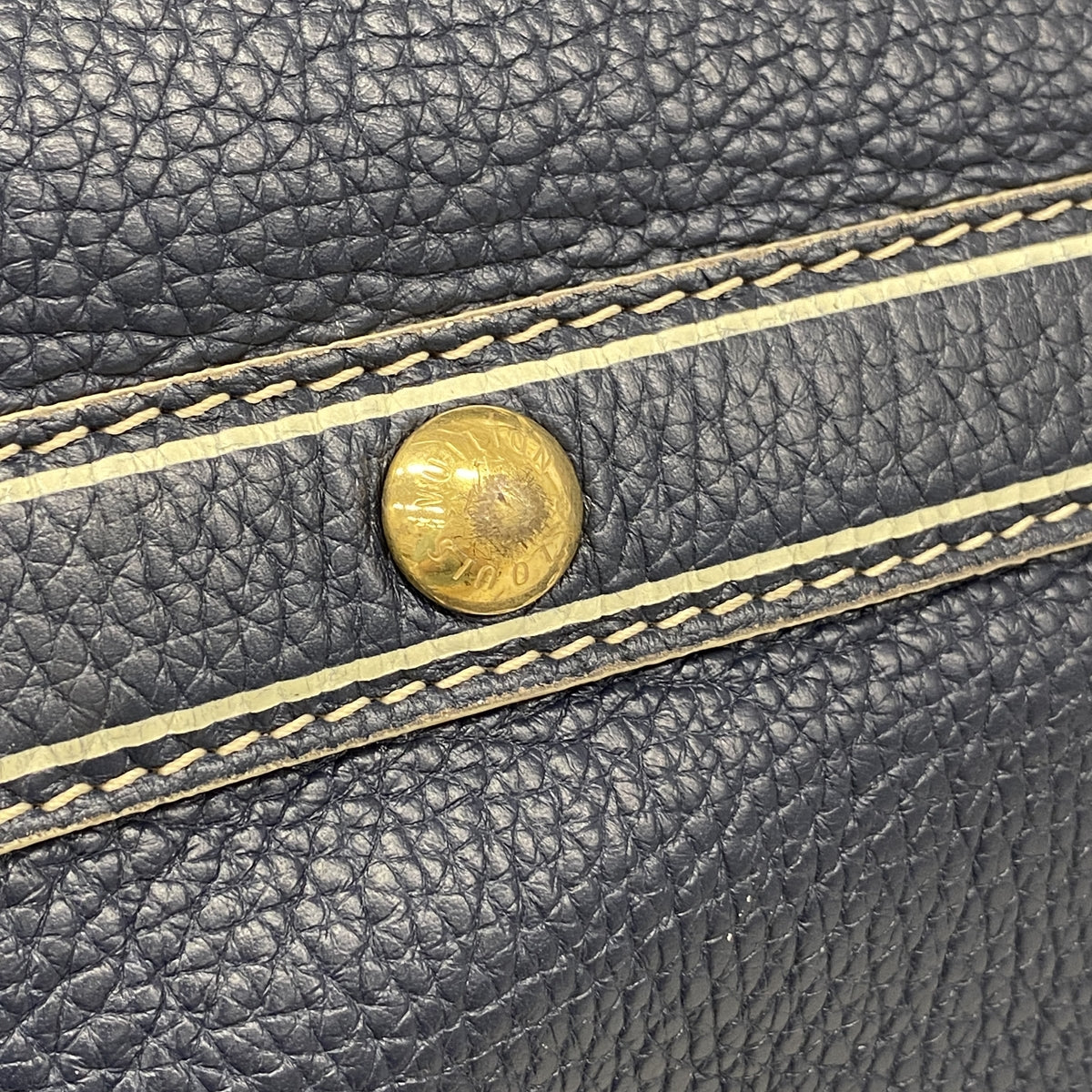 【6he4818】ルイヴィトン ボストンバッグ トバゴ キーポル50 M95136 ネイビー【中古】メンズ レディース ユニセックス