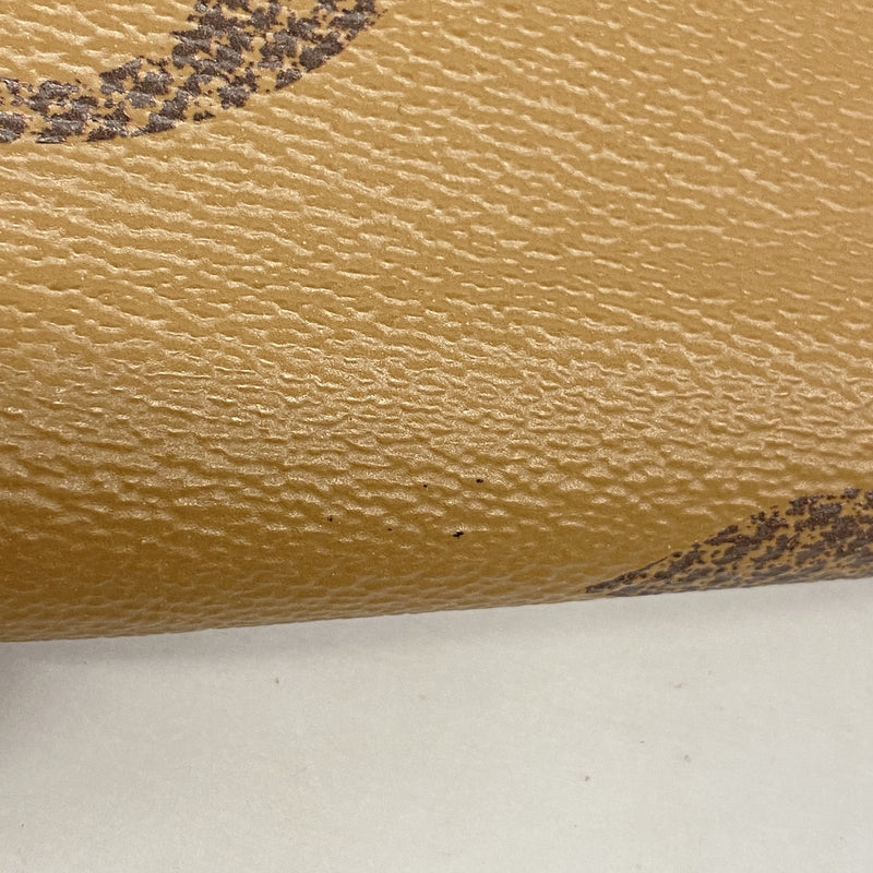 【6he4823】ルイヴィトン 長財布 モノグラム･ジャイアントリバース ジッピーウォレット M69353 ブラウン【中古】レディース