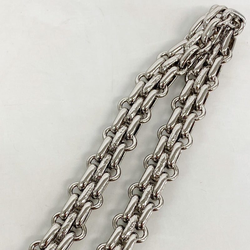 【6he4828】シャネル ショルダーバッグ 2.55 Wフラップ Wチェーン カーフスキン グリーン シルバー金具【中古】レディース