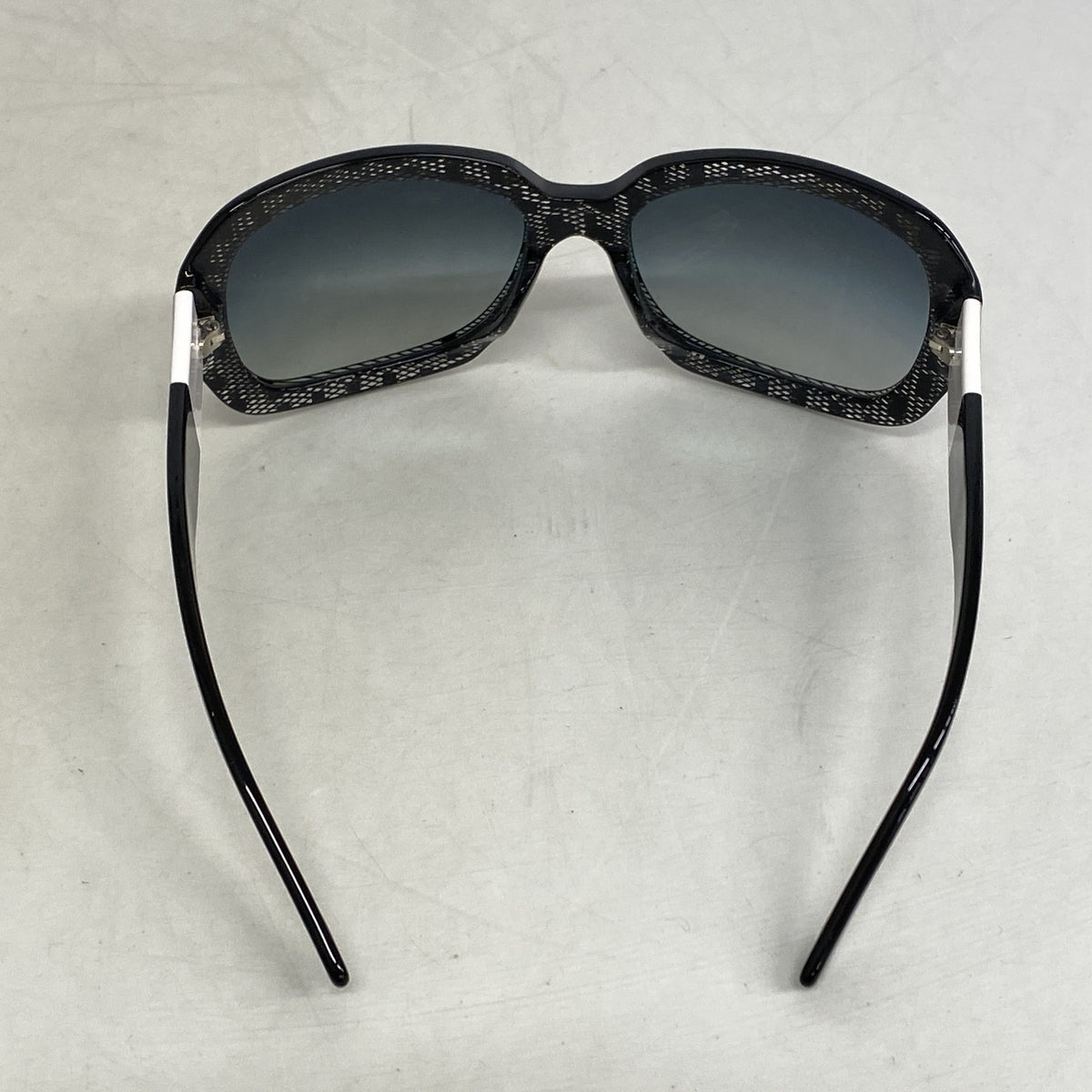 【6he4837】シャネル サングラス 5146-A プラスチック ブラック シルバー金具【中古】レディース