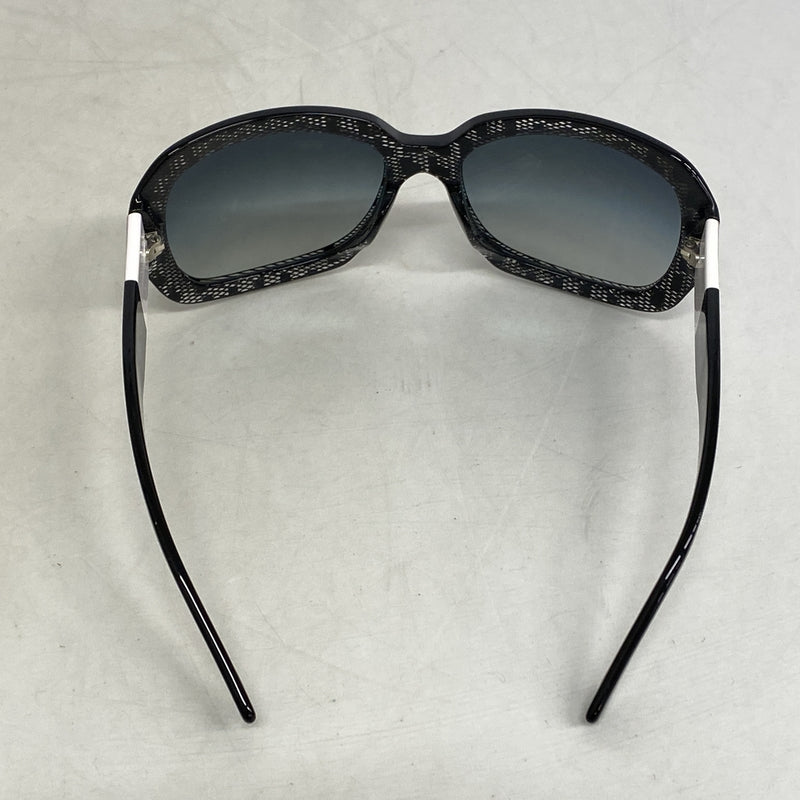 【6he4837】シャネル サングラス 5146-A プラスチック ブラック シルバー金具【中古】レディース